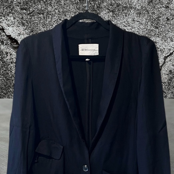 BCBGeneration Black Rayon Blazer - Picture 3 of 12